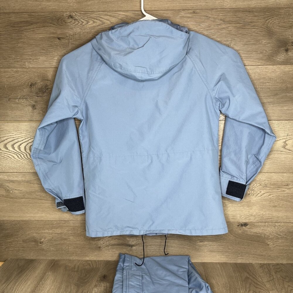 Cabela’s Goretex Rain Jacket and Pants Set Light Blue Size Small - Picture 7 of 12